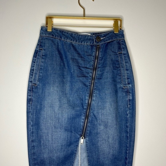 One Teaspoon Reformer High Waisted Denim Skirt - Picture 5 of 12